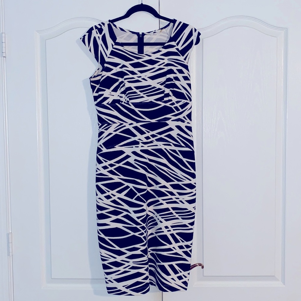 Calvin Klein, size 8, form-fitting dress.